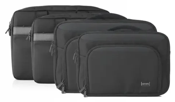 4smarts Target Eco Clamshell 15-16" černá / Brašna na notebook / pro notebooky do 16" / RPET materiál (541765)