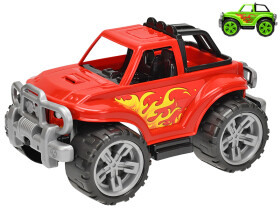 Auto terénní plast 34x22cm volný chod 2 barvy