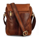 Luxusní pánská kožená crossbody Diviley Dettrio, koňaková