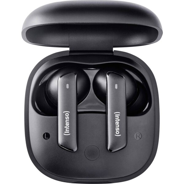 Intenso Buds Pro T500HAE schwarz špuntová sluchátka Bluetooth® černá Potlačení hluku odolná vůči vodě mobil