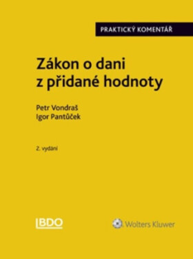 Zákon o dani z přidané hodnoty - Igor Pantůček, Petr Vondraš