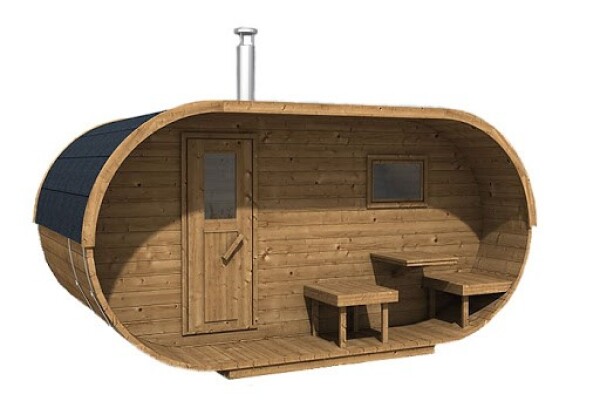Oválná sauna 240 BOROVICE THERMO, smontovaná COS40TW-SML
