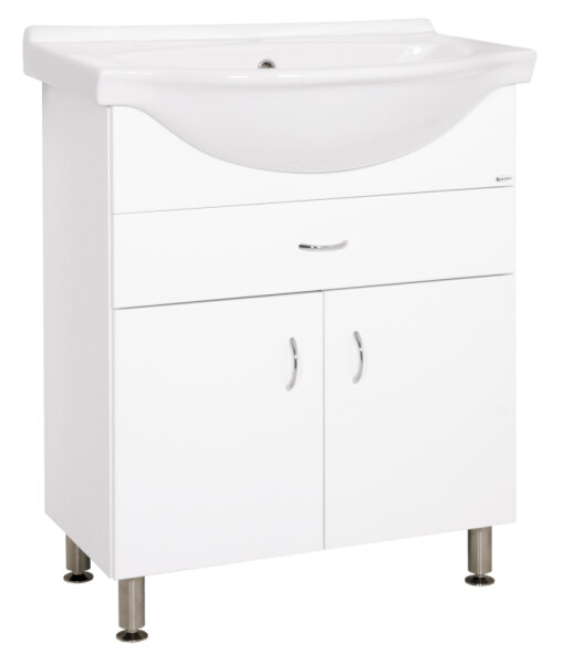 Koupelnová skříňka s umyvadlem Keramia Pro 70x56 cm bílá PRO70Z PRO70Z