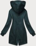 Tmavě zelená vypasovaná dámská mikina (AMG-17) odstíny zelené S (36)