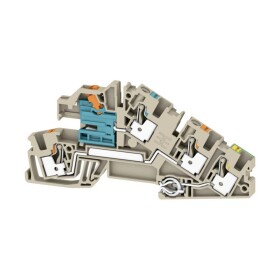 Weidmüller 2669100000 patrová instalační svorka pružinové připojení , konektor Tmavě béžová 25 ks