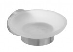 SAPHO - X-STEEL mýdlenka, mléčné sklo, nerez mat XS802