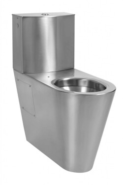 SANELA - Nerezová WC WC kombi pro tělesně postižené, antivandal, nerez SLWN 16