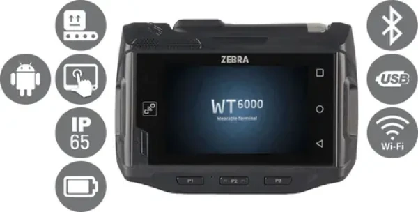 ZEBRA WT6000 / BT / Wi-Fi / USB / dotykový displej / baterie / Android 5.1 (WT60A0-TS0LEWR)