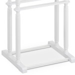 Němý sluha, výška 108 cm, masiv kaučukovník, bílý matný lak, nosnost 7 kg