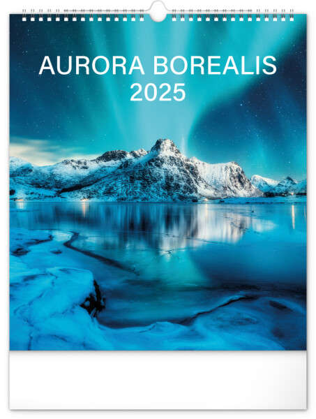 Nástěnný kalendář Polární záře 2025, 30 34 cm