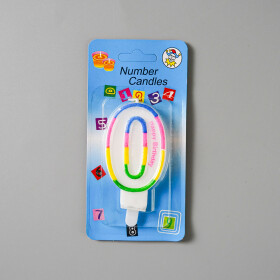 Dortová svíčka duhová č.0