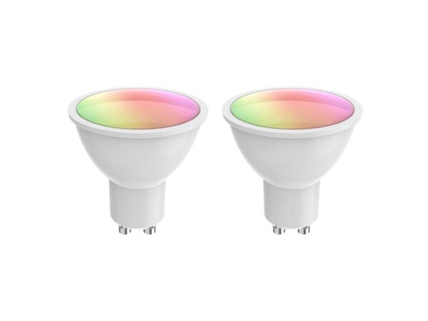 Smart LED žárovka GU10 5,5W RGB CCT WOOX R9076/2pack WiFi Tuya sada 2ks