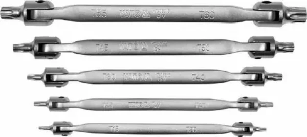 YATO YT-05320 Torx kloubové klíče T15-T60 CrV 5 ks (YT-05320)