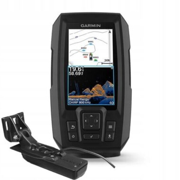 Garmin STRIKER Vivid 4cv + sonarová sonda GT20-TM / Rybářský sonar / 4.3 / 272 x 480 / GPS / IPX7 (010-02550-01)