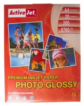 Activejet AP4-200G20 / Fotopapír / lesklý / A4 / 200 g/m2 / 20 listů (AP4-200G20)