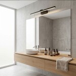 Koupelnové nástěnné LED svítidlo APP1868-1W 80 cm Black OSW-66024