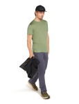 Pánské merino tričko s krátkým rukávem ICEBREAKER Mens Core SS Tee, Lichen velikost: M