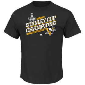 Pánské Tričko Pittsburgh Penguins 2016 Stanley Cup Champions Breaking the Glass Triple Peak Velikost: