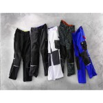 Montérkové kalhoty 20312 do pasu reflexní doplňky královská modrá/černá Workwear