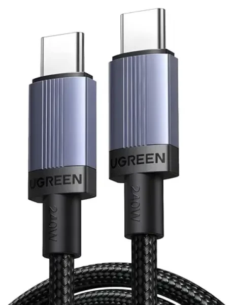 Ugreen L532 šedá / Kabel USB-C - USB-C / PD 240 W / 480 Mb/s / 3 m (UGR5752)