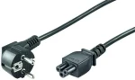 MicroConnect Síťový napájecí kabel Schuko 90° úhel - C5 1.8m bílá (PE010818W)