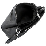 Stylová dámská koženková crossbody kabelka Foppa, černá