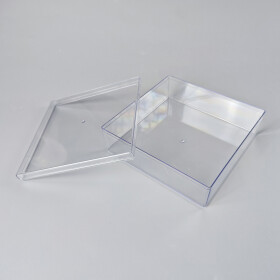 Cake Star plastový box s víčkem 18,5x18,5x6cm