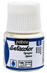 Barva na textil Pébéo Setacolor Opaque 45 ml - Bílá 10