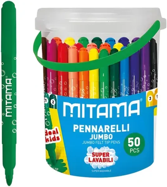 Mitama Jumbo / Fixy / 50 ks / 24 barev / 5 mm / omyvatelné (62875)