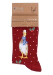 Dámské ponožky Wrendale Designs Christmas Scarves - Husa, vánoční