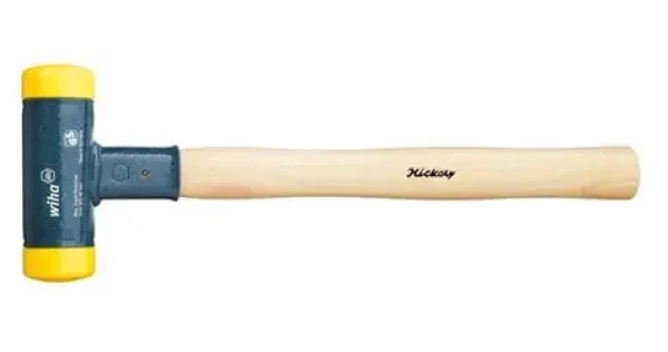 Wiha 02097 černá/dřevo / Palička / bez zpětného rázu / měkký povrch / hlava 50 mm / rukojeť hickory (02097)