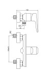 INVENA - Sprchová baterie DOKOS BN-19-001-V