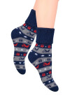 Ponožky Steven art.030 Vánoce 35-40 černá 35-37