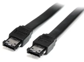 StarTech eSATA (M) - eSATA (M) černý / Propojovací kabel / 1,8 m / 6 Gbit/s (ESATA6)