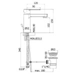 PAFFONI - West Umyvadlová baterie s výpustí, chrom WS075CR