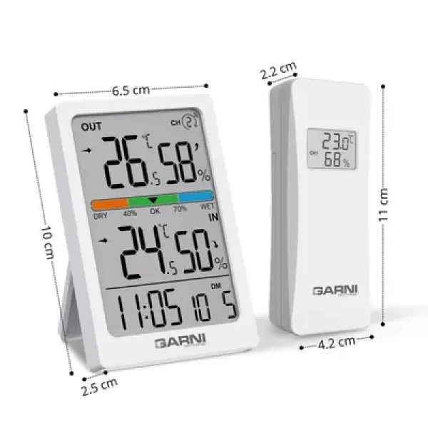 GARNI 155TH Bezdrátový digitální teploměr s vlhkoměrem (GARNI 155TH)