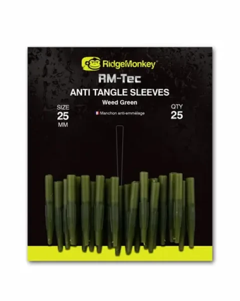RidgeMonkey Převlek Connexion Anti Tangle Sleeves Weed Green Short 25ks (RMT108)
