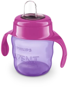 Philips Avent Hrneček Classic SCF551 růžová / 200 ml / od 6 měsíců / s náustkem a držadly