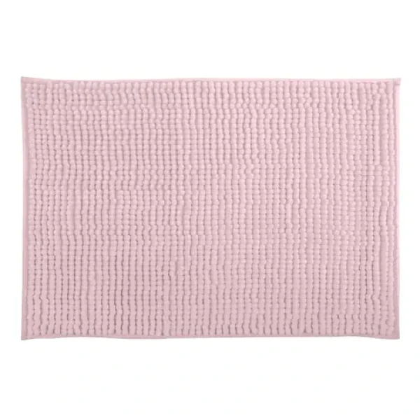 MSV CHENILLE koupelnová předložka 40 x 60 cm pastelově růžová / mikrovlákno / protiskluzová