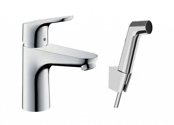 HANSGROHE - Focus E2 Umyvadlová baterie 100, s ruční sprchou Bidette, chrom 31927000
