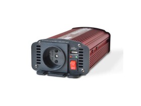 Měnič napětí GETI GPI 612 12V/230V 600W USB Schuko
