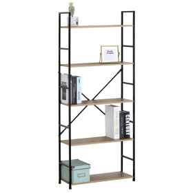 Regál, mdf, hnědá, GD-225 OAK