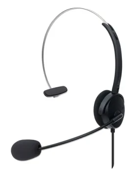 Manhattan Mono USB headset On-Ear černá / Headset / Mono / USB-A / 69 g (180498)