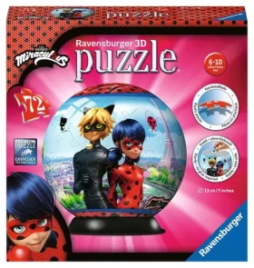Ravensburger Puzzle-Ball Miraculous Kouzelná Beruška a Černý kocour