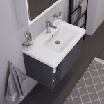 DURAVIT - D-Neo Nábytkové umyvadlo 80x48 cm, 1 otvor pro baterii vpravo, bílá 2370800000