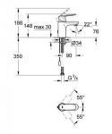 GROHE - Eurosmart Cosmopolitan Páková umyvadlová baterie S, chrom 3282700E