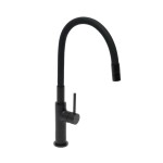 Dřezová baterie SAT se silikonovým ramínkem černá matná SATBSD290CM SATBSD290CM