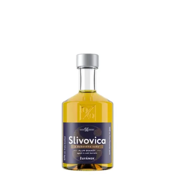 Žufánek Slivovica z dubového sudu 45% 0,1l (8594053940182)