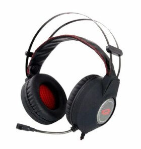 Esperanza EGH440 Nightcrawler černo-červená / herní sluchátka s mikrofonem / LED podsvícení / 3.5 mm jack / 2 m (EGH440)