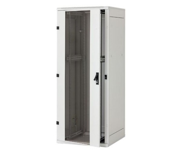 TRITON 19" stojanový rozvaděč 15U 800x800, nosnost 800 kg, skleněné dveře, svařovaný, šedý EDF_1232451